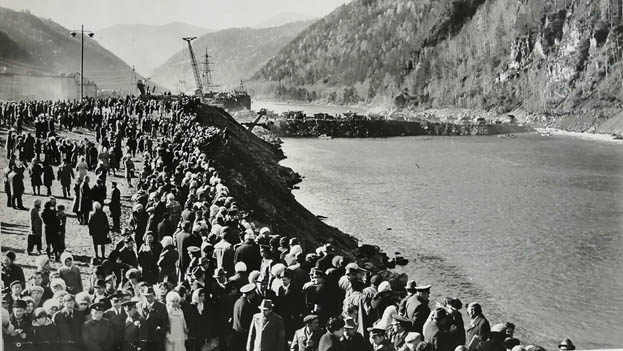 Перекрытие Енисея, 11.10.1975 г.